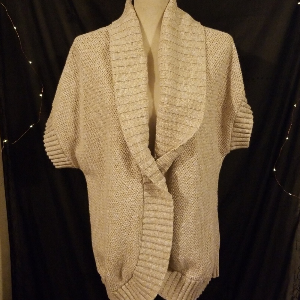 Tommy Hilfiger short sleeve knit cardigan.